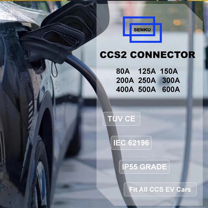 400A 500A CCS 2 Electric Car Charging Sockets